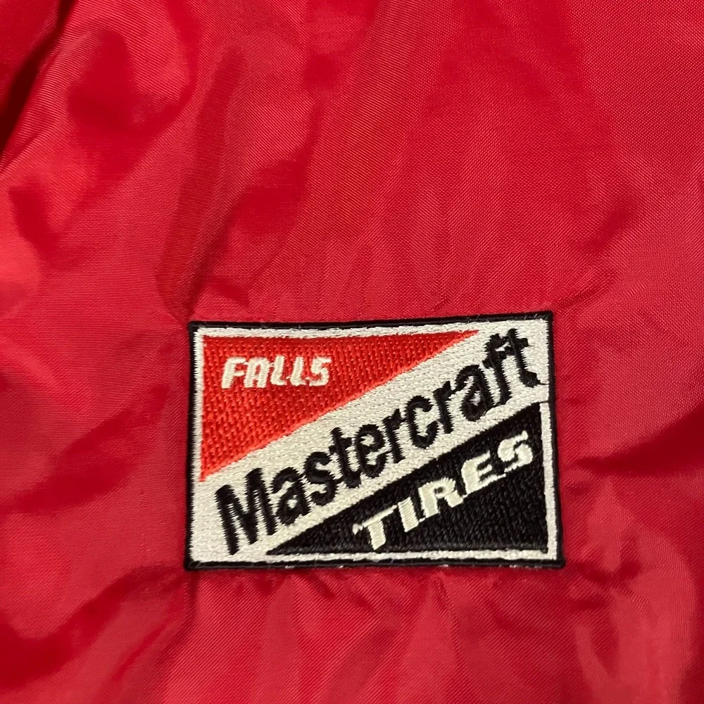 Holloway Mastercraft Tires Vest Men's‎ Extra Large Red Insulated Snap Front